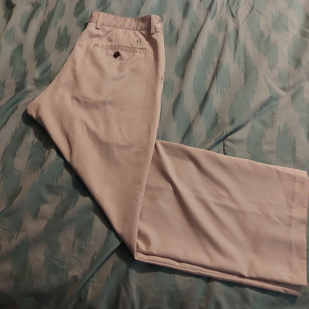 Adidas Golf‎ Pants Men 34 x 32 Beige Performance Khakis Climalite X24880